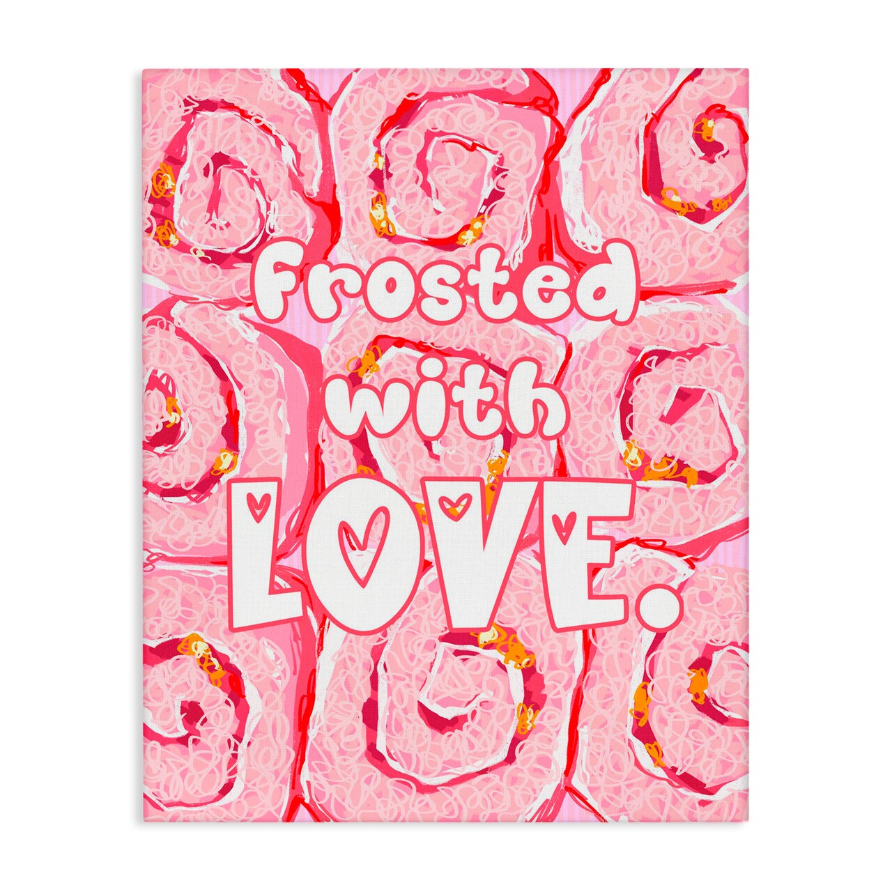 Stupell Industries Pink Frosted With Love Canvas, design by Ziwei Li